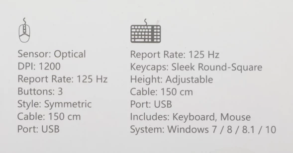 Клавиатура + мышь A4Tech Fstyler F1512 клав:черный мышь:черный USB (F1512 BLACK)