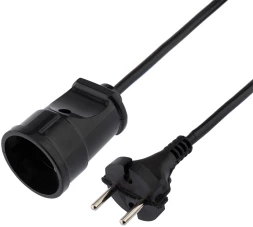 Удлинитель силовой PROconnect ПВС (11-7102) 2x0.75кв.мм 1розет. 20м ПВС 6A пласт.рамка черный