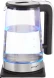 Чайник электрический Vitek VT-WK1073 2.2л. 1800Вт черный/серебристый корпус: стекло