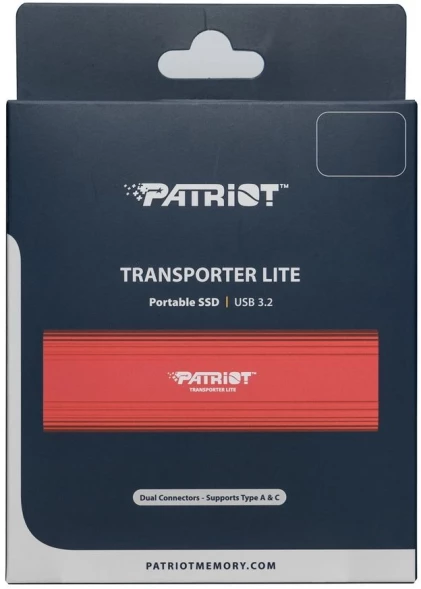 Накопитель SSD Patriot USB-C 512GB PTPL512GPEC Lite Transporter 2.5&amp;quot; красный