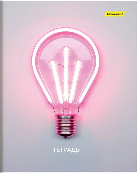 Набор тетрадей Silwerhof 48л. клет. A5 Нежность 4диз. мел.карт. вод.лак скрепка (упак.:4шт)