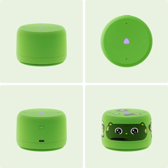 Умная колонка Yandex Станция Лайт 2 без часов Алиса зеленый 6W 1.0 BT/Wi-Fi 10м (YNDX-00028GRN)