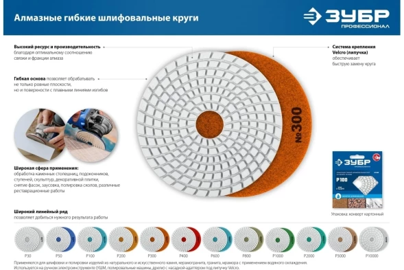 Диск алмазный Зубр 29868-10000 d=100мм (угловые шлифмашины/дрели)