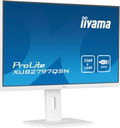 Монитор Iiyama 27&amp;quot; ProLite XUB2797QSN-W1 белый IPS LED 16:9 HDMI M/M матовая HAS Piv 1300:1 250cd 178гр/178гр 2560x1440 100Hz DP Quad HD 2K (1440p) USB 6.1кг