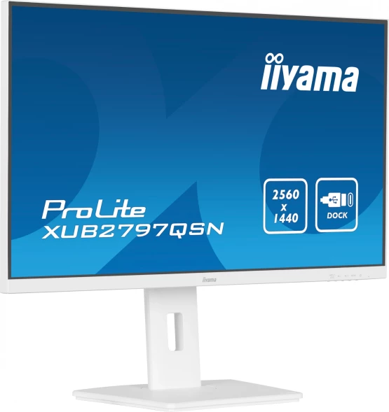Монитор Iiyama 27&amp;quot; ProLite XUB2797QSN-W1 белый IPS LED 16:9 HDMI M/M матовая HAS Piv 1300:1 250cd 178гр/178гр 2560x1440 100Hz DP Quad HD 2K (1440p) USB 6.1кг