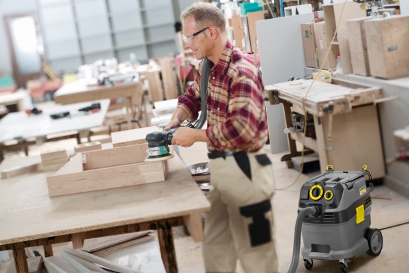 Строительный пылесос Karcher NT 30/1 Tact Te L 1380Вт (уборка: сухая/влажная/сбор воды) серый