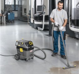 Строительный пылесос Karcher NT 30/1 Tact Te L 1380Вт (уборка: сухая/влажная/сбор воды) серый