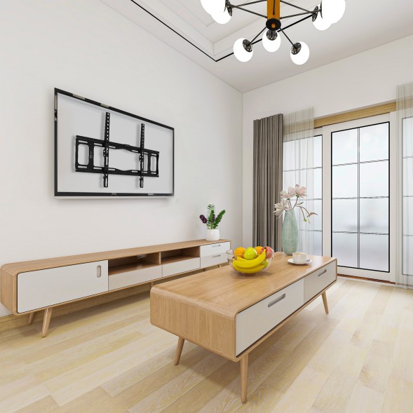 Кронштейн для телевизора Buro FX2S черный 40&amp;quot;-90&amp;quot; макс.55кг настенный фиксированный