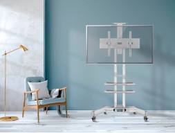 Подставка для телевизора Onkron TS1552 белый 40&amp;quot;-70&amp;quot; макс.60.5кг напольный мобильный