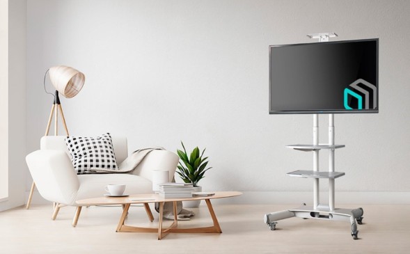 Подставка для телевизора Onkron TS1552 белый 40&amp;quot;-70&amp;quot; макс.60.5кг напольный мобильный