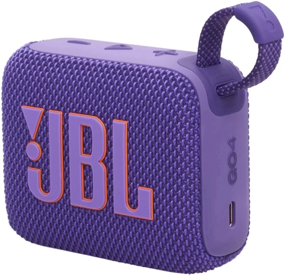 Колонка порт. JBL GO 4 фиолетовый 4.2W 1.0 BT 10м 850mAh (JBLGO4PUR)
