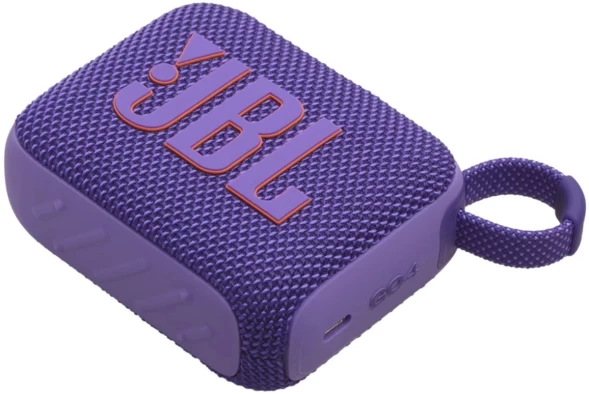 Колонка порт. JBL GO 4 фиолетовый 4.2W 1.0 BT 10м 850mAh (JBLGO4PUR)