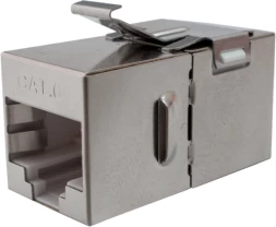 Адаптер Suprlan 10-0316-1 проходн. Keystone RJ45 кат.5E FTP бронз. стальной