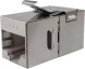 Адаптер Suprlan 10-0316-1 проходн. Keystone RJ45 кат.5E FTP бронз. стальной