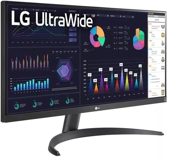 Монитор LG 29&amp;quot; UltraWide 29WQ500-B черный IPS LED 21:9 HDMI матовая 1000:1 250cd 178гр/178гр 2560x1080 100Hz FreeSync DP FHD 4.5кг