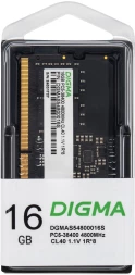 Память DDR5 16GB 4800MHz Digma DGMAS54800016S RTL PC5-38400 CL40 SO-DIMM 262-pin 1.1В single rank Ret