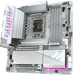 Материнская плата Gigabyte B860M AORUS ELITE WIFI6E ICE Soc-1851 Intel B860 4xDDR5 mATX AC`97 8ch(7.1) 2.5Gg RAID+HDMI+DP