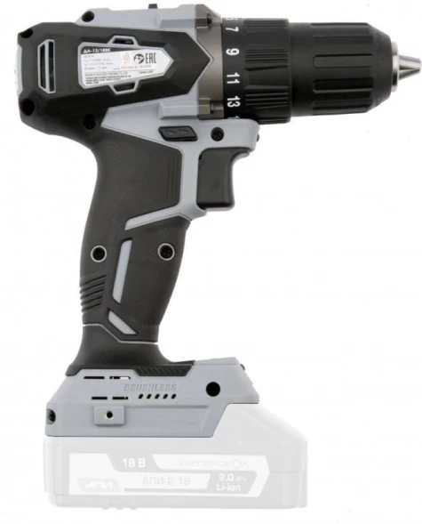Дрель-шуруповерт Интерскол ДА-13/18ВК 45 аккум. патрон:быстрозажимной (кейс в комплекте) (575.0.0.70)