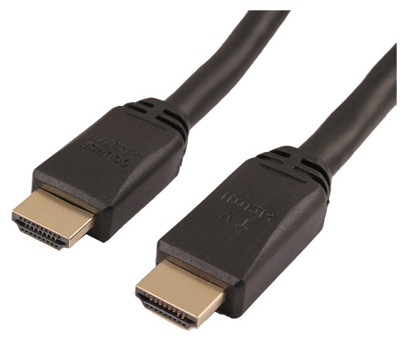 Кабель аудио-видео LAZSO WH-111 HDMI (m)/HDMI (m) 35м. позолоч.конт. черный (WH-111(35M))