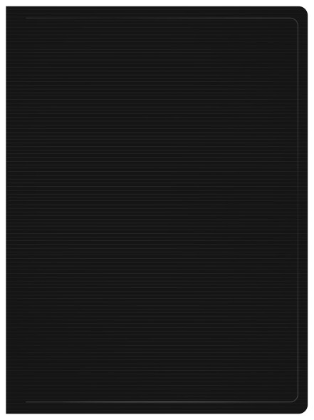 Папка с 80 прозр.вклад. Бюрократ DeLuxe DLVBOX80BLCK A4 пластик 0.7мм черный в коробе