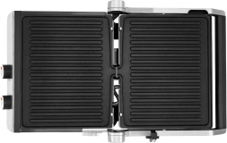 Электрогриль Hyundai HYG-4046 2200Вт черный/серебристый