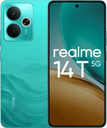 Смартфон Realme RMX5078 14T 5G 256Gb 8Gb зеленый моноблок 3G 4G 2Sim 6.67&amp;quot; 1080x2400 Android 15 50Mpix 802.11 a/b/g/n/ac NFC GPS GSM900/1800 GSM1900 Protect