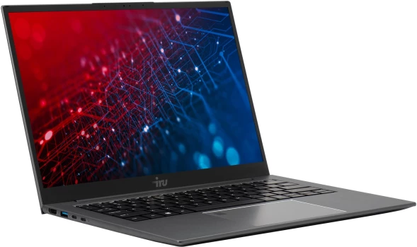 Ноутбук IRU Planio 14INP N-series N100 8Gb SSD256Gb Intel UHD Graphics 14&amp;quot; IPS FHD (1920x1080) Windows 11 Pro Multi Language 64 grey WiFi BT Cam 5000mAh (2023712)