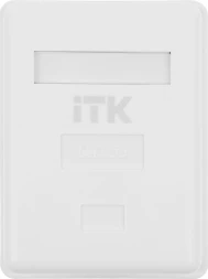 Розетка ITK CS2-1C5EU-12 настен. RJ45 1 кат.5E UTP бел.