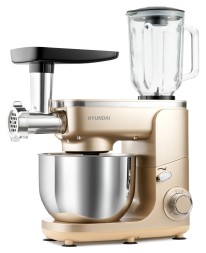 Кухонная машина Hyundai HYMS7451 планетар.вращ. 1400Вт золотистый