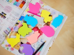 Блок самоклеящийся бумажный Stick`n 21780 50лист. фиолетовый 1цв.в упак. &amp;quot;слон&amp;quot;