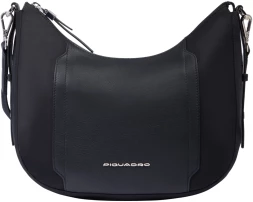 Сумка женская Piquadro Lyra BD6657W92T/N черная ткань/натур.кожа
