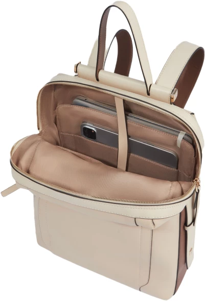 Рюкзак женский Piquadro Circle CA4576W92/BECU бежевый/кофейный натур.кожа