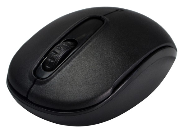 Мышь Оклик 505MW черный оптическая (1000dpi) беспроводная USB для ноутбука (3but)