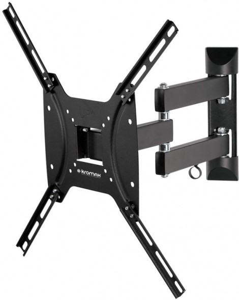 Кронштейн для телевизора Kromax OPTIMA-404 черный 15&amp;quot;-55&amp;quot; макс.35кг настенный поворотно-выдвижной и наклонный