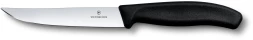 Нож кухонный Victorinox Swiss Classic (6.7903) стальной универсальный для стейка лезв.120мм прямая заточка черный