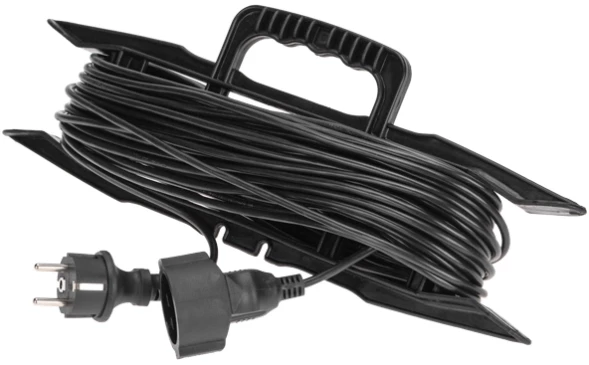Удлинитель силовой PROconnect PROc-Uc (13-4914) 3x0.75кв.мм 1розет. 20м ПВС 6A пласт.рамка черный