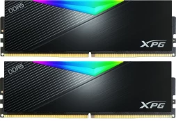 Память DDR5 2x16GB 6400MHz A-Data AX5U6400C3216G-DCLARBK XPG Lancer RGB RTL PC5-51200 CL32 DIMM 288-pin 1.4В kit dual rank с радиатором Ret