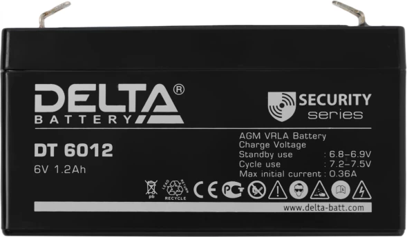 Батарея для ИБП Delta DT 6012 6В 1.2Ач