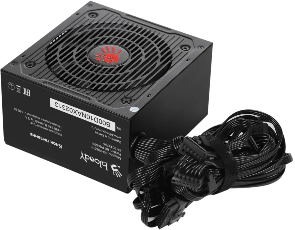 Блок питания Bloody ATX 650W BD-PS650B 80+ bronze (20+4pin) APFC 120mm fan 6xSATA RTL