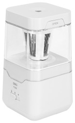 Точилка для карандашей электрическая Deli E71202 1 отверстие пластик белый (батарея)