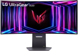 Монитор LG 34" UltraWide 34GS95QE-B черный OLED LED 21:9 HDMI M/M матовая HAS Piv 275cd 178гр/178гр 3440x1440 240Hz G-Sync FreeSync Premium Pro DP WQ USB 9.3кг