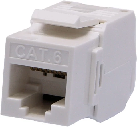 Модуль Suprlan 10-0342-1 информ. Keystone RJ45 1 кат.6 UTP бел.