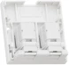 Розетка Nikomax NMC-WO2UD2-FT-ST-WT информ. Keystone RJ45 2 кат.5E UTP бел.