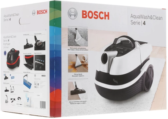 Пылесос Bosch Serie 4 BWD421POW 2100Вт черный/красный