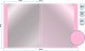 Папка с 20 прозр.вклад. Бюрократ Gems GEM20PIN A4 пластик 0.7мм торц.карм с бум. встав розовый аметист