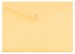Конверт на кнопке Бюрократ Pastel -PKPAST/YEL A4 пластик 0.18мм желтый
