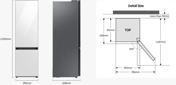 Холодильник Samsung RB38C671DSA/EF 2-хкамерн. серебристый инвертер