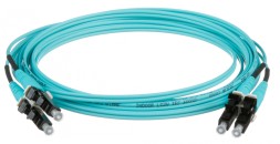 Патч-корд Panduit FX2ELLNLNSNM003 2x50/125 OM3 LC дуплекс-LC дуплекс 3м LSZH аквамарин