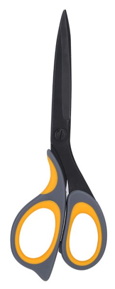 Ножницы Deli E77757 Ergo универсальные 210мм ручки с резиновой вставкой сталь серый блистер