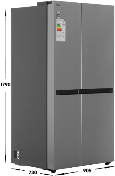 Холодильник LG GC-B257KMHW 2-хкамерн. серебристый инвертер